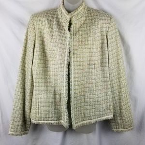 Drapers & Damons 12 Lined Fringe Jacket Blazer